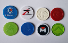 Lot 8 Jetons de Caddie, jamais