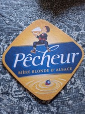 Sous bock bière - sous-bock, pêcheur