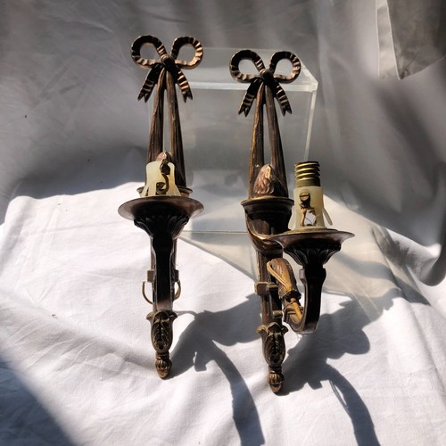 Paire appliques en bronze - appliques,