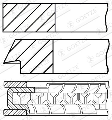 Jeu segments pistons - de,