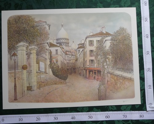 Sacre coeur lithographie - coeur,