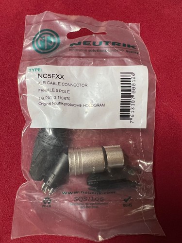 Neutrik nc5fxx xlr cable - nc5fxx-xlr,