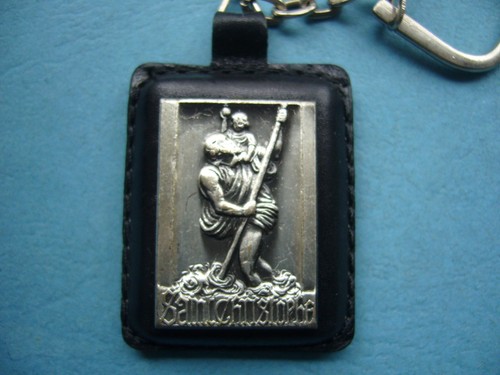 Porte clés métal sur cuir - métal,