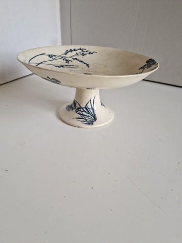Ancien plat sur pied - pied, longwy