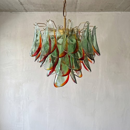 Lustre suspension murano vert - lustre,