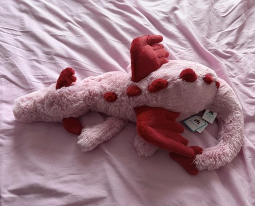 Jellycat scarlet heart dragon - scarlet,