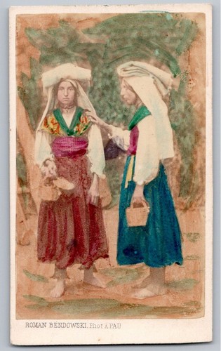 Cdv 1870 paysannes béarnaises - cdv,