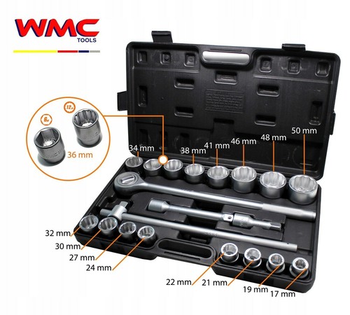 Coffret clé à cliquet - 3/4'',