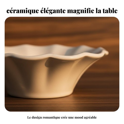 Vaisselle céramique embossée