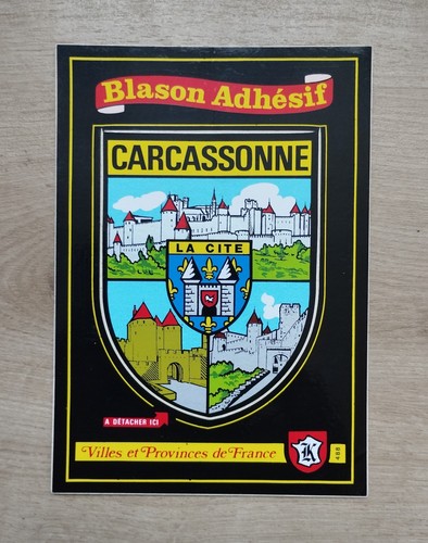 Carte postale blason - blason, adhésif