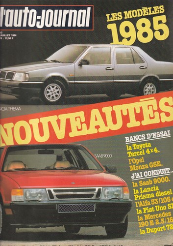Auto journal 12 modeles - l'auto,