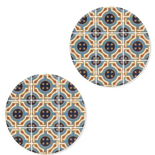 Set sous verres carreaux - de, 2