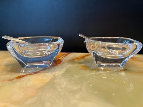 Paire salerons cristal - de,