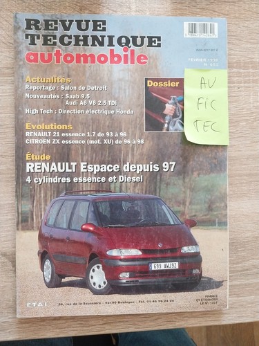 Revue technique renault espace - technique,