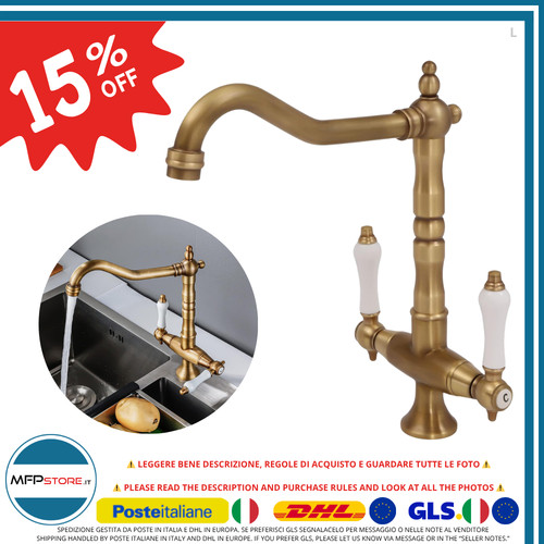 Robinet cuisine laiton - de, en