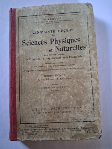 Livre ancien sciences - livre,
