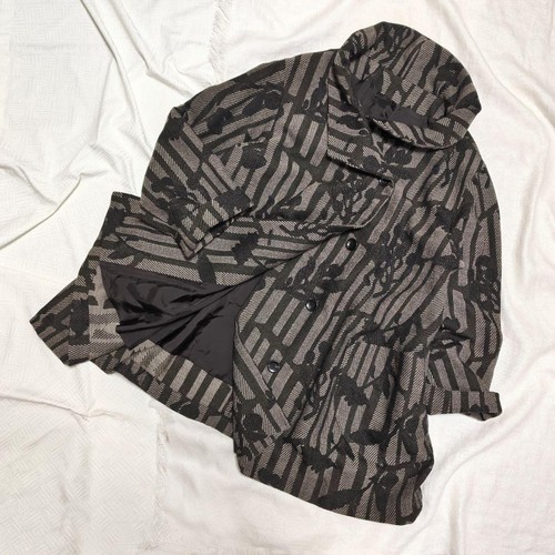 Manteau jacquard laine - manteau,