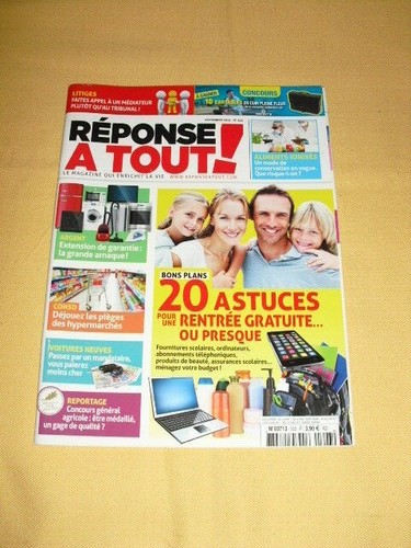 Réponse tout n - a,