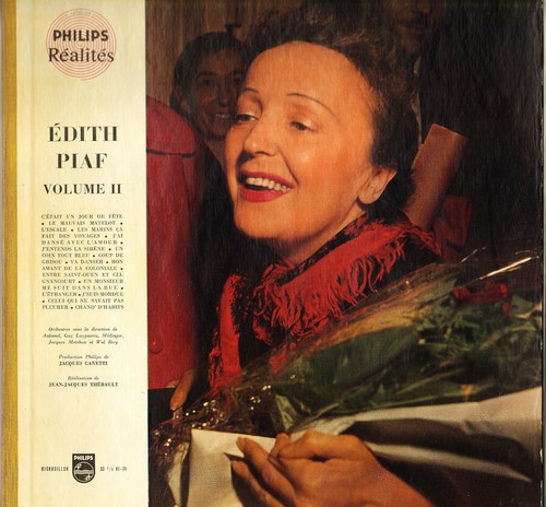 Edith piaf volume lp 1961 - "volume,