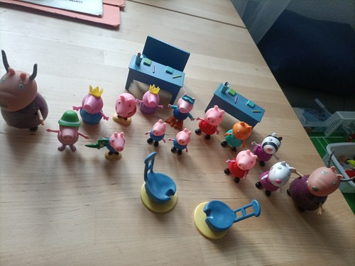 Lot peppa pig 15 figurines - peppa, ,
