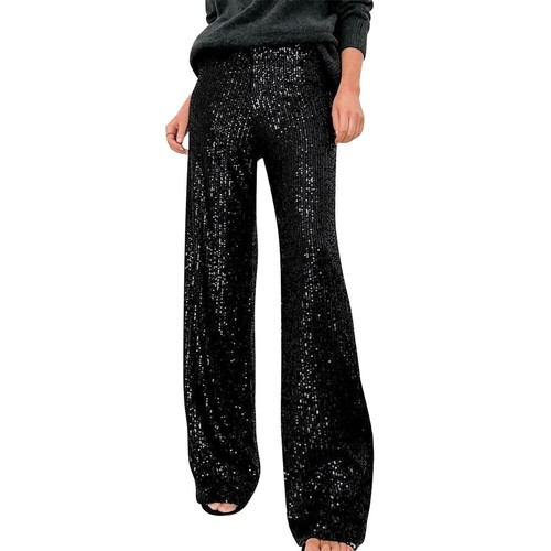 Women sequin black - women's, wide