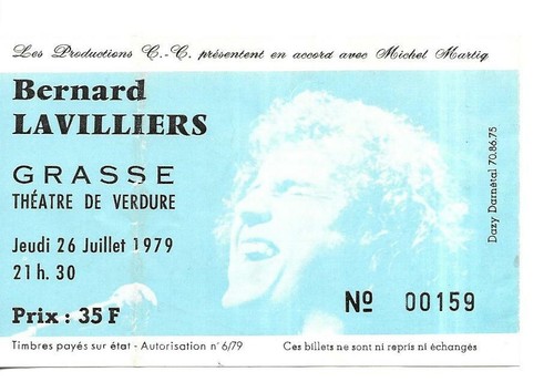Rare ticket billet concert - billet,