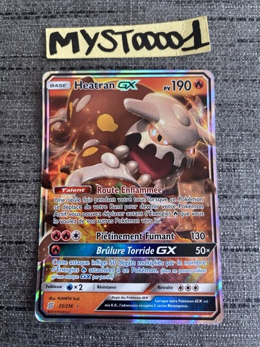 Carte pokemon heatran - pokemon, gx