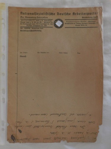 Allemagne lettre nsdap - 39-45,