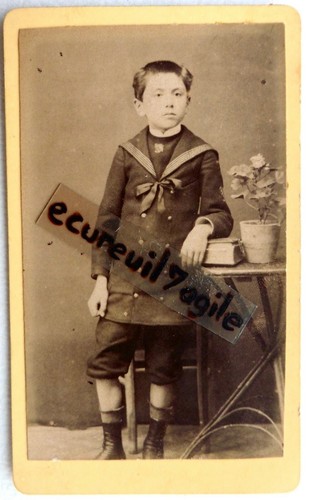 Cdv photo enfant garçon - photo,