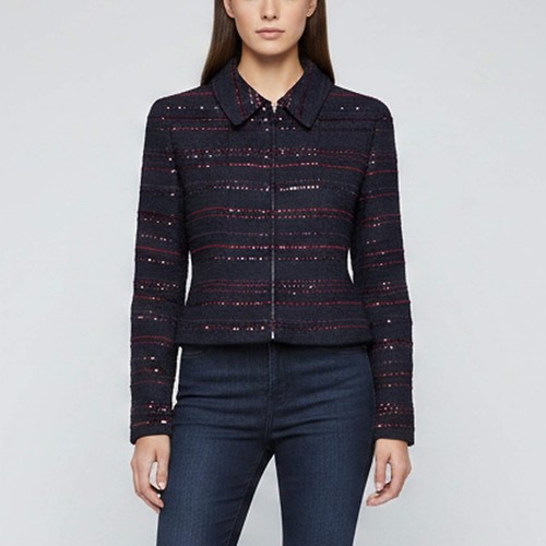 Veste courte chanel bleu - courte,