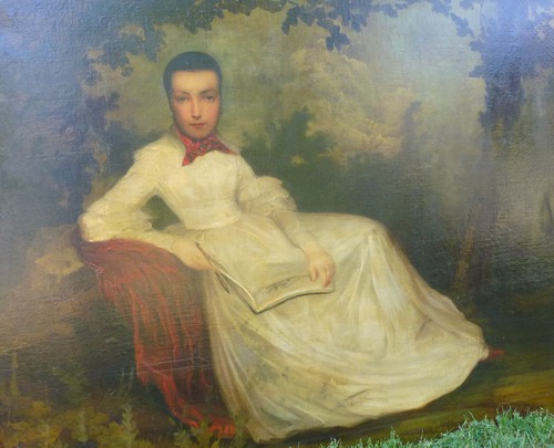 Grand portrait jeune femme - de,