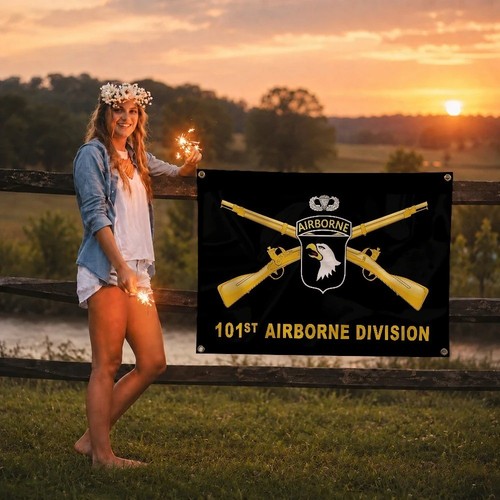 Drapeau 101st airborne - drapeau,