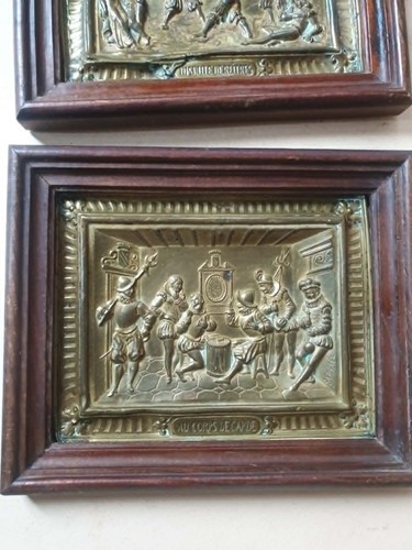 Paire cadre bas relief - bas,