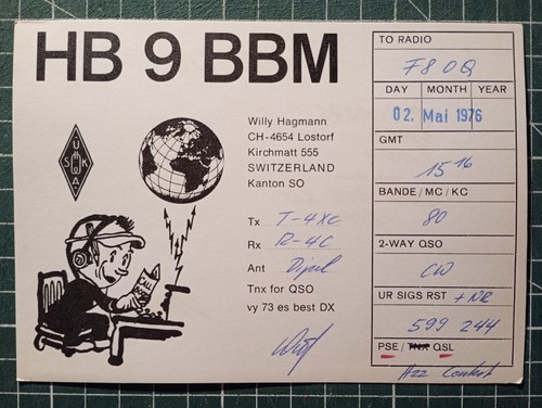 Br0198 carte radio amateur qsl - br0198,