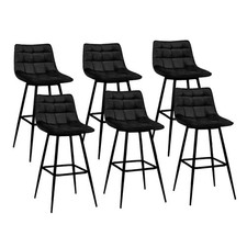 Lot de 6 tabourets de bar MADY