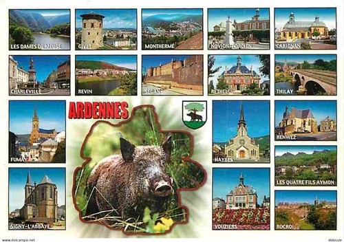 Carte postale ardennes - carte, 08