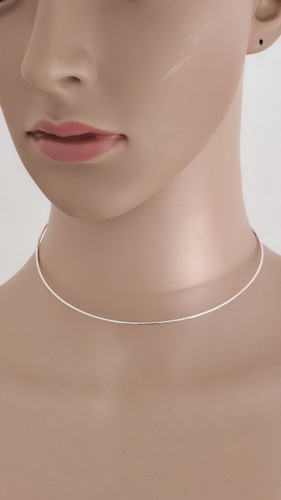 Collier jonc femme argent - collier,
