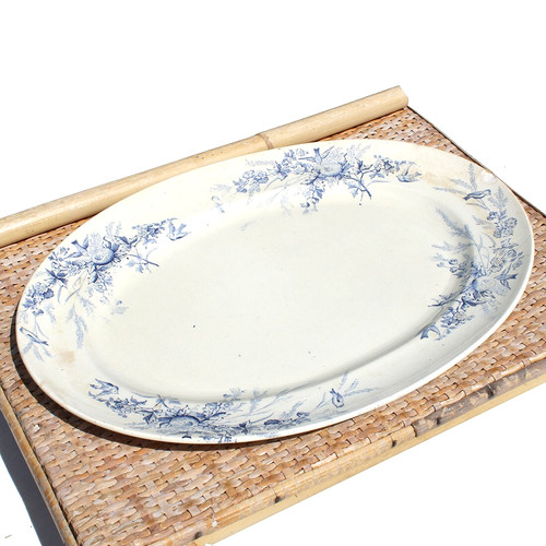 Ancien plat faïence de - plat,