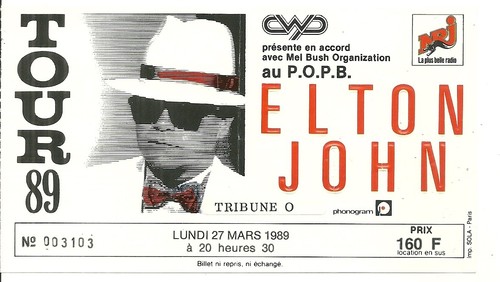 Rare ticket billet de - /,