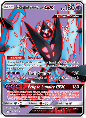 Carte pokémon necrozma - necrozma, ailes