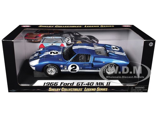 1966 ford gt40 mkii blue - ford,