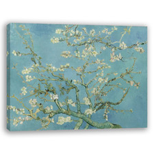 Cadre Peinture oeuvre d'art Reproduction Amandier en fleurs Vincent Van Gogh
