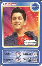 CARTE A JOUER CARTE DE JEU AUCHAN PIXAR LES SORCIERS DE WAVERLY PLACE N° 178