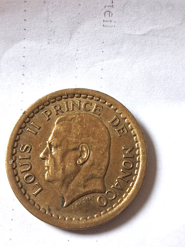 Monaco francs 1945 louis - monaco, ii