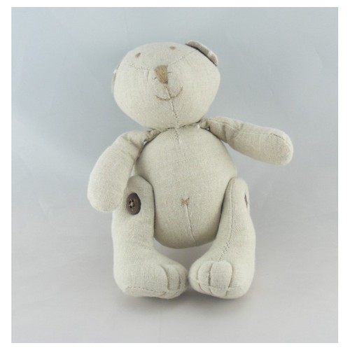Doudou ours beige articulé