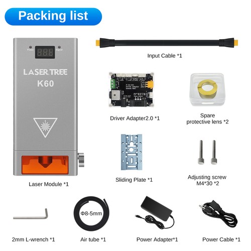 Upgrade 60w optical power - 60w,