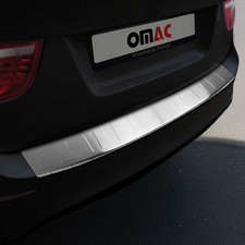Protection seuil de pare-chocs arriére pour BMW X6 E71 2007-2014 Acier Brossé