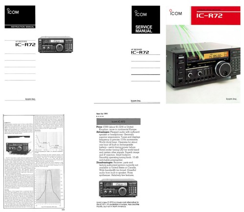 Icom r72 instruction - ic-r72, manual