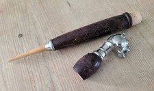 Manche d'Ombrelle - Manche de Canne - Pommeau - Chien - Métal - Compartiment