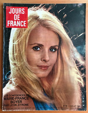 ►JOURS DE FRANCE 708/1968-MF BOYER-MIREILLE MATHIEU- LIZ TAYLOR- DALIDA- M. DARC